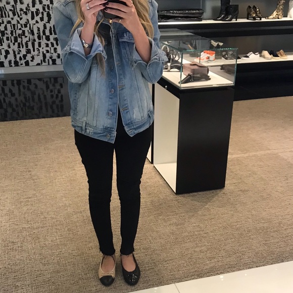 Re/Done High Rise Crop Raw Hem Distressed size 24 - Picture 4 of 16